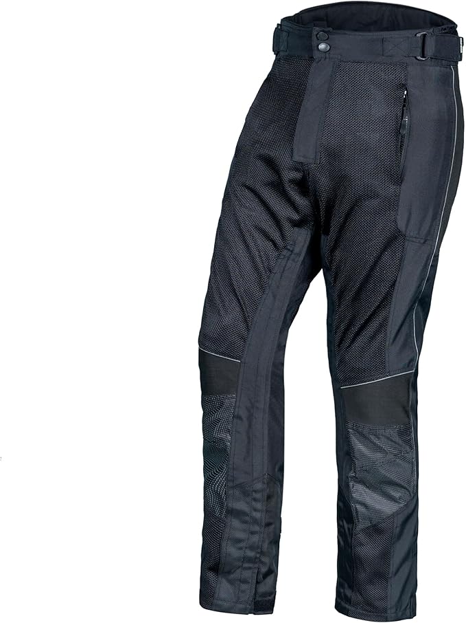 Men’s Motorcycle Mesh Pants Full Leg Zipper Riding Pants powersports Protective Armored Adv CE Over The Boot Motocross Pants