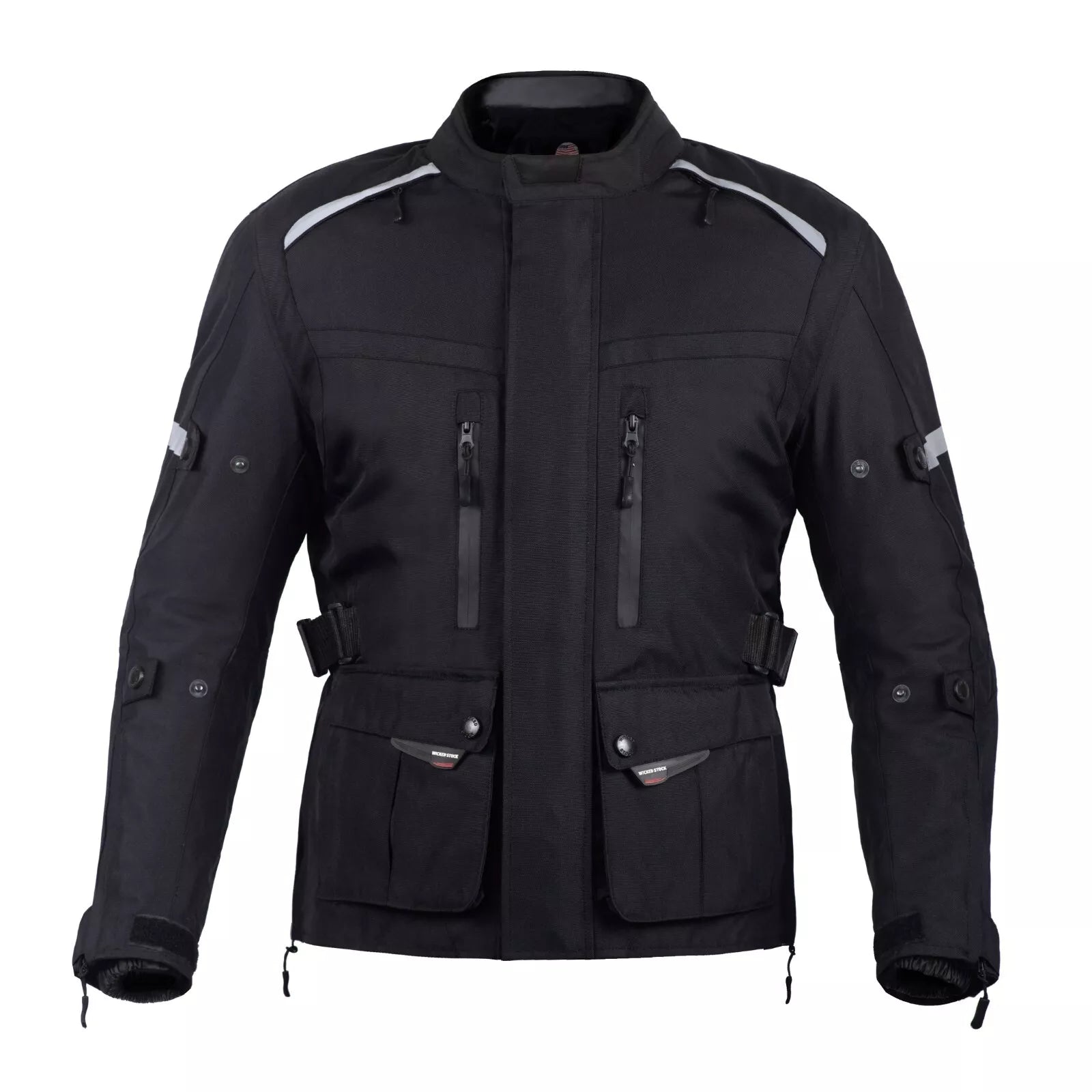 WICKED STOCK Motorcycle Jacket for Men-Adventure Motorcycle Jacket-CE LEVEL2 Armor-Motorcycle Jacket Men-4 Season Waterproof