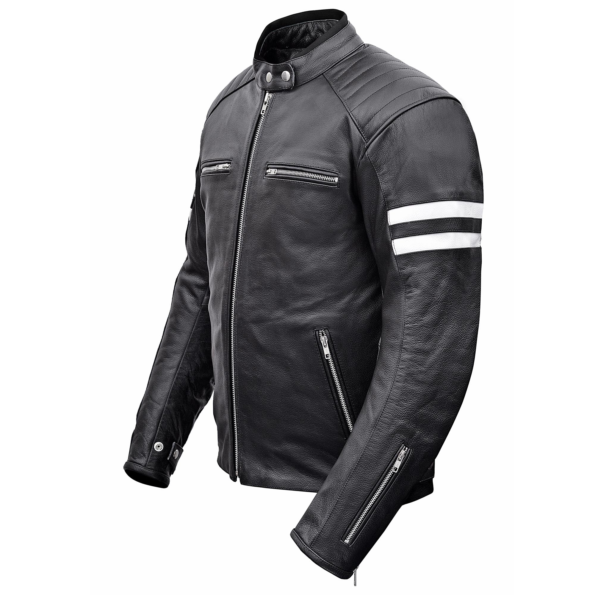 Odin's Thunder Classic Leather Motorcycle Jacket – Wicked Stock