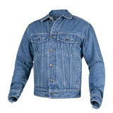 WICKED STOCK Men-Jeans Jacket motorcycle-Trucker Jacket for Men-Denim Casual Rugged Wear Riding Jacket