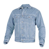 WICKED STOCK Men-Jeans Jacket motorcycle-Trucker Jacket for Men-Denim Casual Rugged Wear Riding Jacket
