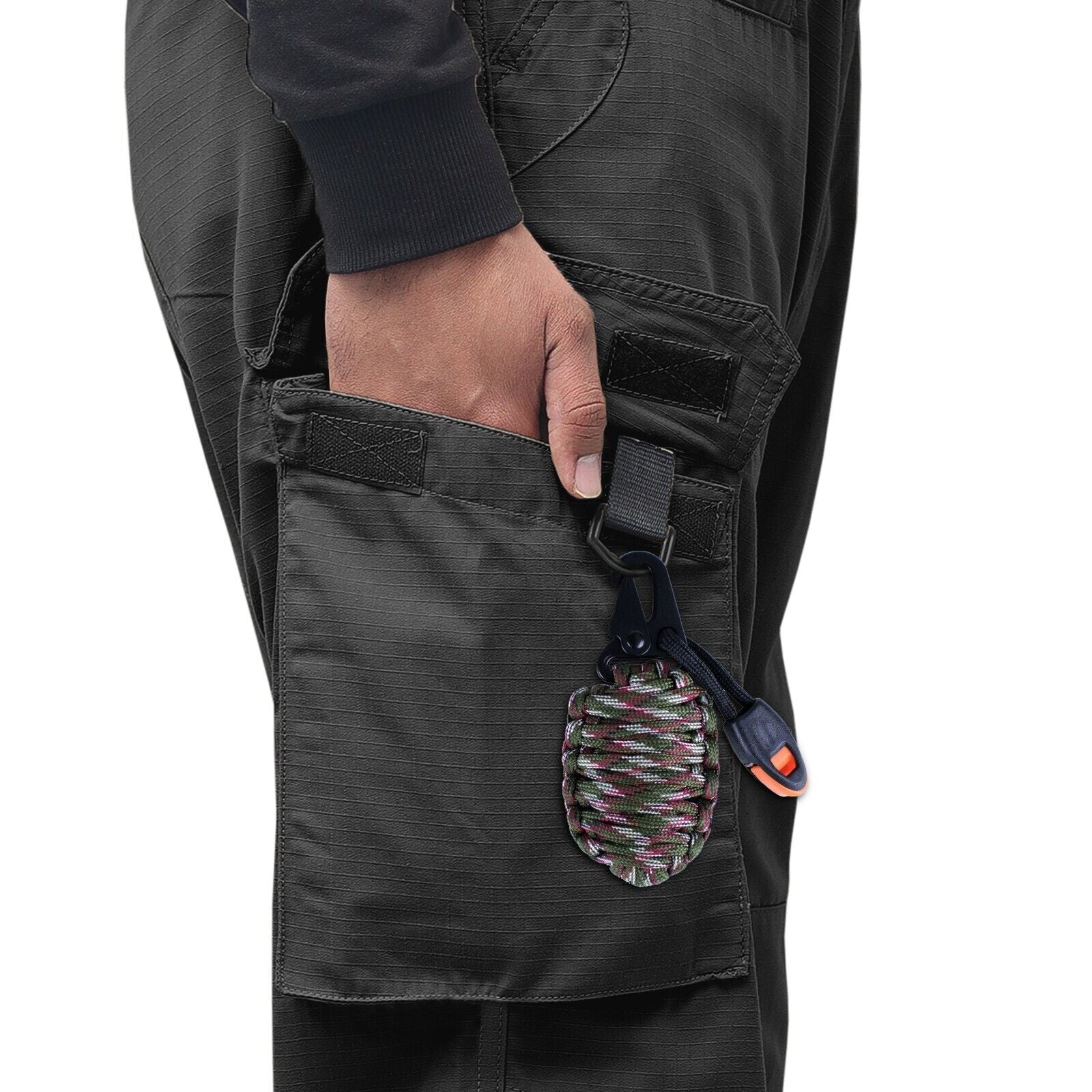 WICKED STOCK Ripstop Men's Operator Cargo Tactical Pants, Elastic