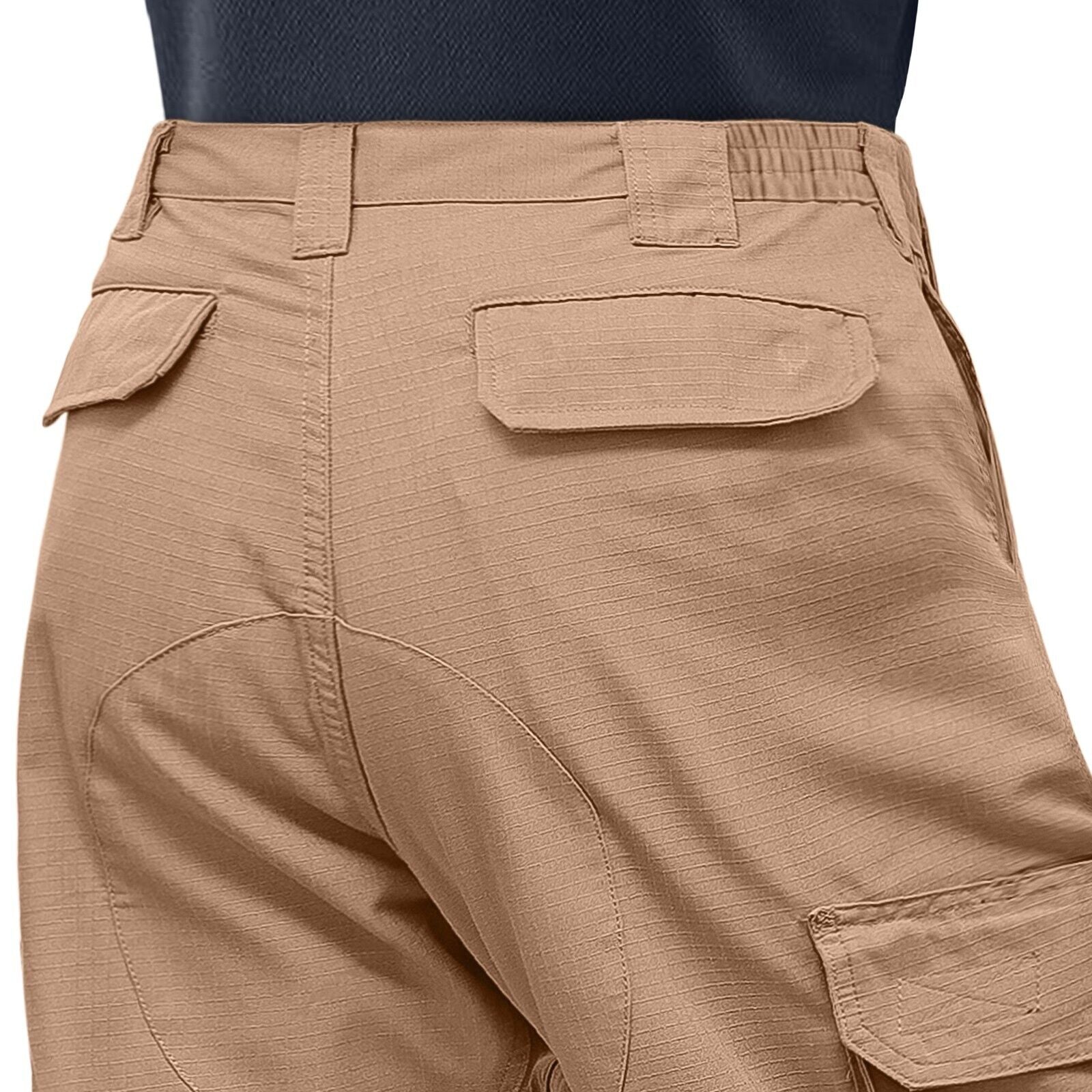 WICKED STOCK Ripstop Men's Operator Cargo Tactical Pants, Elastic