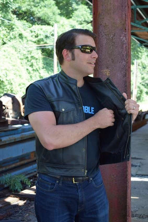 Leather-Motorcycle-Vest